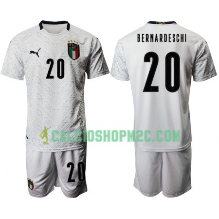 Italia Federico Bernardeschi 20 Bambino Maglia Trasferta Euro 2020 Manica Corta (+ Pantaloncini)